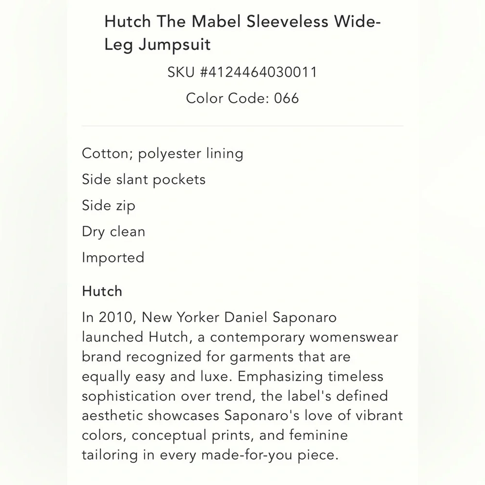 NWT Hutch Jumpsuit - Picture 6 of 9